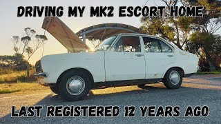 Driving My MK2 Escort Home [upl. by Eikcin]