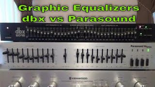 Two Vintage Stereo Equalizers Compared  dbx vs Parasound [upl. by Laira]