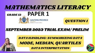 GRADE 12 MATHS LIT PRELIM EXAM 2023 PAPER 1 [upl. by Catie842]