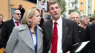 Hannelore Kraft  SPD  Köln Vingst 2742012 Besichtigung Neubau Sanierung GAG [upl. by Yerffeg]