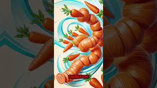 Carrots Are Rich In Beta Carotene  food vitamin health [upl. by Helbonna]