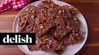 Chocolate Toffee  Delish [upl. by Genie]