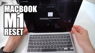 How to Factory Reset Apple Silicon MacBook Pro M1 amp Air M1 ║OS Big Sur [upl. by Aissatan]