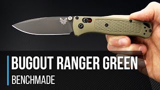 Benchmade Bugout Ranger Green 535GRY1 Overview [upl. by Esertal]