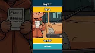 🇬🇧🇳🇱 fare  tarief  vocabulary builder  learn English  laten we Engels leren [upl. by Illak]