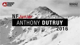 Nendaz Freeride Junior 2016  Anthony Dutruy [upl. by Fagaly]