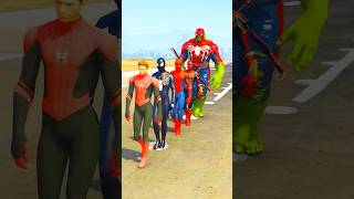 Los Spiderman se enfrentan al Venom 😱 SpiderXGTAV animation spiderman shorts [upl. by Cathyleen535]