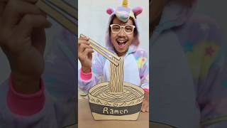 THE WORLD’S LONGEST CARDBOARD RAMEN！asmr [upl. by Anesuza]