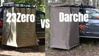 23Zero Shower Tent vs Darche Shower Cube  Darche Shower Tent Install [upl. by Maryjane]