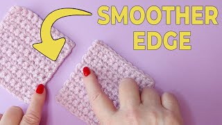 Simple tip for BETTER EDGES in SINGLE CROCHET Finetune your crochet [upl. by Wons]