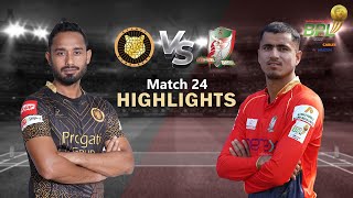 Sylhet Sunrisers vs Fortune Barishal  24th Match  Highlights  Season 8  BBPL 2022 [upl. by Krongold]