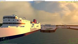 Scandlines Deutschland Arrival at Puttgarden  VSF VirtualCruise [upl. by Aikel]