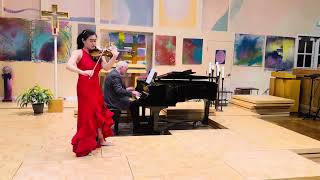 Jingyun Zhang  Waxman Carmen Fantasy Piano accompanist Dr Chris Salocks [upl. by Gnaht842]