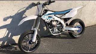 LAcrobate  Mon YZF 450 USA monter en Supermotard [upl. by Nylzor]