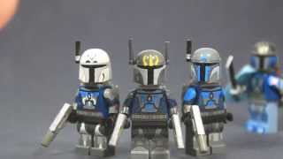 Custom LEGO Star Wars Deathwatch  Pre Vizsla V1 amp V2 Unnamed Mandalorians [upl. by Euqinomad]