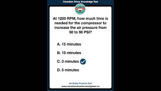 Air Brake Practice Test  Audio  Canadian Driver Knowledge Test canadiandrivingtest drivingtest [upl. by Eugenie702]