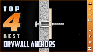 Top 4 Best Drywall Anchors Review In 2024  For Mounting TVs And Other Heavy Items [upl. by Anaitsirhc]