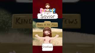 JESUS SAVIOR EASTER CRUCIFIXION · BIBLE STORIES FOR CHILDREN KIDS ANIMATED CARTOON BIBLE shorts [upl. by Sewel]