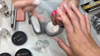 Perfect Way to Create French Tips using Nugenesis Dipping Powder Applications [upl. by Bornie]