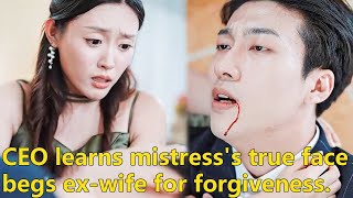 【ENG Ver】Ending！CEO learns the mistresss true face and begs exwife for forgiveness [upl. by Peyton]