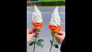 🌹Rose soft ice cream icecreammaker softyicecreammachineprice kitchenappliance subscribe tiktok [upl. by Karli3]