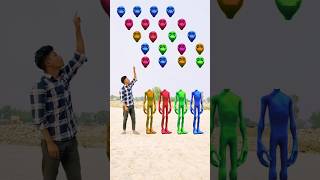 red greenblue amp oregano alien dancing and deepu sakha Correct headmatching gameMagical video funy [upl. by Amaty144]