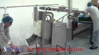 Siranes Chicken Bagging Machine for use with our nylon roasting bags [upl. by Mosra797]