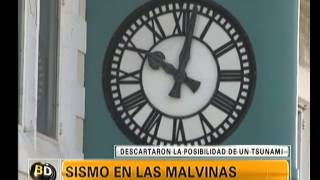 Sismo en las Malvinas  Telefe Noticias [upl. by Goldshell]