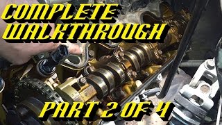 Ford 54L 3v Engine Timing Chain Kit Replacement Pt 2 of 4 Front Cover amp Valve Cover Removal [upl. by Krenn]