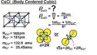 Chemistry  Liquids and Solids 39 of 59 Crystal Structure Body Centered Cubic [upl. by Leihcey130]