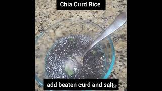 Chia curd rice Curd ChiaKeto Recipe Curd Chia [upl. by Him]