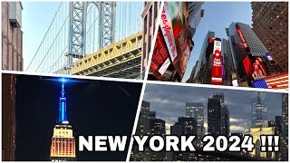 New York vlog Doubletree Hilton room walkthrough Manhattan Times Square Roosevelt island tramway [upl. by Buchalter489]