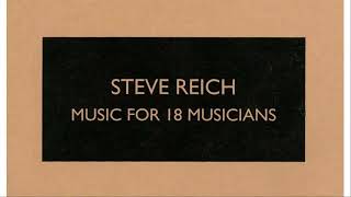 Steve Reich  Music for 18 Musicians 1978 Audio  Score [upl. by Nisay455]