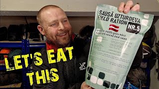 TasteTesting the 2022 Latvian Army Ration Pack  Whats Inside [upl. by Chapman]