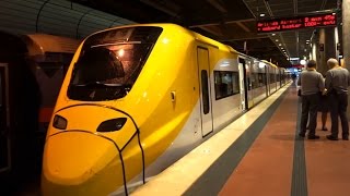 Sweden ride with Arlanda Express Train from Stockholm Central to Airport Terminal 5 [upl. by Seebeck]