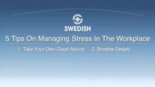 How to Reduce Stress in the Workplace [upl. by Itnaihc186]