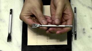 Leathercraft 2mm Lacing Chisels for Thonging Leather [upl. by Andria]