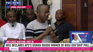 Kogi State GovernorElect Ahmed Usman Ododos Victory Speech [upl. by Tseng703]