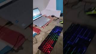 Full RGB gaming keyboard new setup Intex itkb334 full RGB mode review and light test [upl. by Wassyngton]