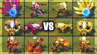 All New MSI Golden Chroma Skins Comparison  Challenger amp Conqueror League of Legends [upl. by Aicirtan551]