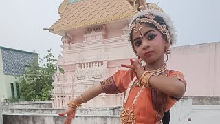 Rama Rama Ram Ram Ram kuchipudi song by 5years old baby Likhitha kuchipudidance likkiandgagan [upl. by Jobe]