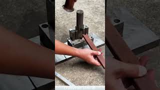 Square tube notching process [upl. by Moriah345]