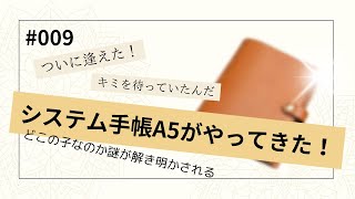 009 【システム手帳】ついに我が家にやってきた！システム手帳A5はどこのメーカー？ [upl. by Anits]