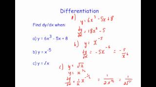 Differentiation  Corbettmaths [upl. by Gintz]