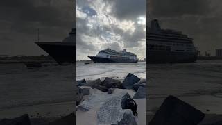 Volendam departing Port Everglades porteverglades volendam hollandamerica [upl. by Nosinned]