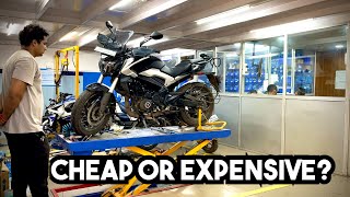 Bajaj Dominar 250 1st Bike Service Cost And Experience [upl. by Ayekram44]