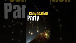 Convocation party of seniors minivlog 45 vlog shorts [upl. by Tlevesor636]