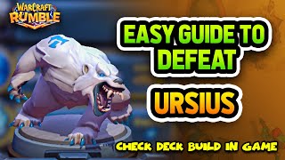 Easy Guide to Defeat Ursius  Winterspring Campaign  Warcraft Rumble warcraftrumble [upl. by Marj84]