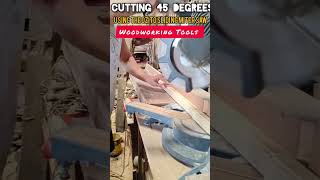 Cutting 45 degrees using the Ozito Sliding Miter Saw Woodworking Tools [upl. by Adnolor]