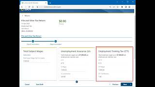 File a Tax Return or Wage Report [upl. by Yeltnarb]